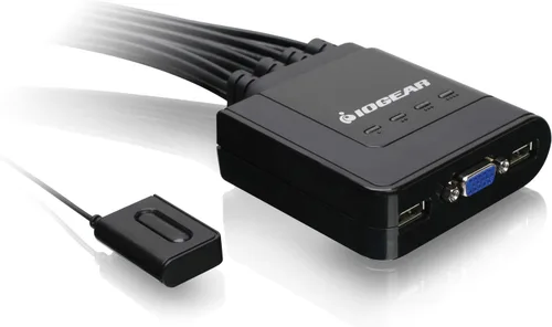 Vista 6 de IOGEAR Conmutador KVM USB HDMI con cable de 2 puertos - 1920 x 1200 60Hz - Interruptor de botón remoto o tecla de acceso directo - Estéreo 2.1