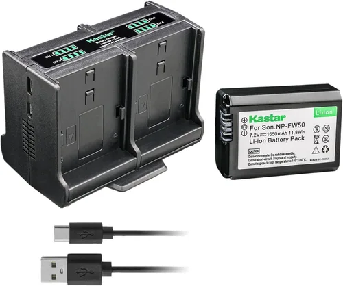 Vista 8 de Kastar Cargador de batería cuádruple compatible con Sony ILCE-6300, Alpha α6300, a6300, ILCE-6400, Alpha α6400, a6400, ILCE-6500, Alpha α6500
