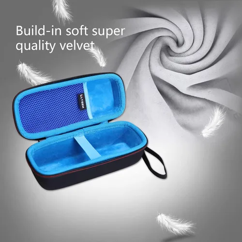 Vista 5 de LTGEM - Funda para altavoz Bluetooth portátil JBL Flip 4/3/Grip Hard EVA Shell, Water-Resistant, Shock Protection, Scratch-Resistant Interior, 2.