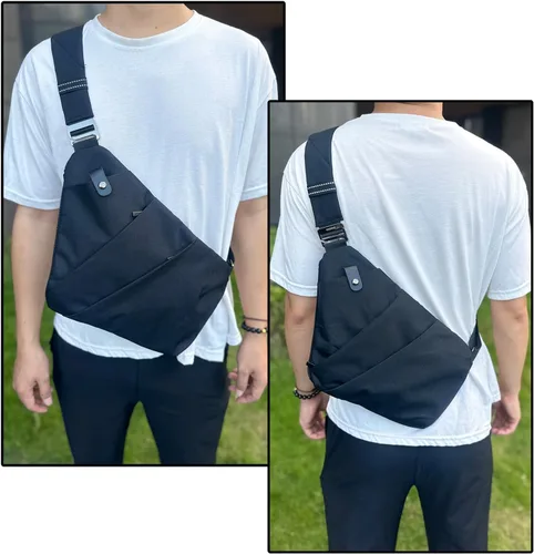 Vista 2 de VADOO Sling Bag - Anti-theft Crossbody Shoulder Bag for Men and Women