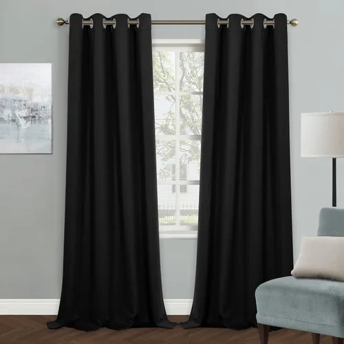 Vista 139 de MYSKY HOME Cortinas Aqua para Armario para Entrada Cortina Opaca para Puerta para Sala de Estar Cortina Oscurecedora de Habitación con Ojales