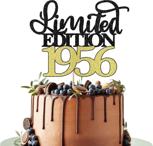 Vista 26 de Decoración para tartas de edición limitada de 1935, decoración de pastel de feliz cumpleaños 90, hombres y mujeres animan 90 años/90 y fabulosa