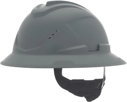 Vista 13 de MSA V-Gard C1 Casco de Ala Completa con Barrera Térmica de Enfriamiento ReflectIR y Suspensión Fas-Trac III - Utiliza Características