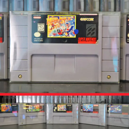 Vista 8 de SNES Games Cartridge Protector Compatible for Super Nintendo SNES Games Cartridge - 0.40 MM Thick, Anti-Dust, Acid-Free SNES Super Games Cart, Clear