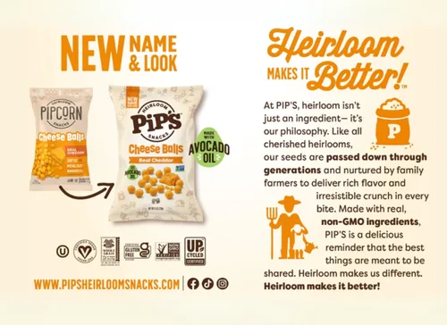Vista 4 de Palomitas de Maíz Mini Tradicional de Pipcorn por Heirloom Pip's Snacks - Sal Marina, 1 oz 24 pz - Paquetes de Snack Saludables y Sin Gluten, Maíz