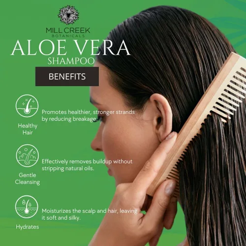 Vista 4 de Mill Creek Champú Aloe Vera (natural y orgánico) - 14 fl. oz.