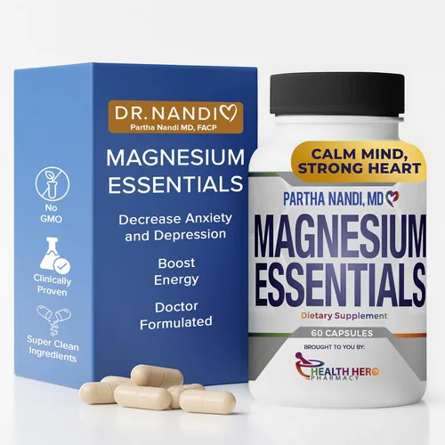 Vista 9 de Suplemento triple de citrato de magnesio, malato y complejo de glicinato - Apoya el sueño, el estrés, la salud muscular, nerviosa y cardíaca