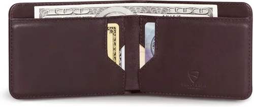 Vista 4 de Vaultskin MANHATTAN - Cartera plegable minimalista delgada y tarjetero de crédito con bloqueo RFID e ideal para bolsillo frontal