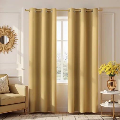 Vista 158 de KOUFALL Cortinas de Baño Aqua para Ventana, Juego de 2 Paneles Decoración Costera Cortinas Cortas Opacas para Ventana Pequeña de Cocina Puerta