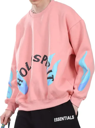 Vista 3 de DONCARE Holy Ky - Sudadera con capucha para hombre, forro polar, cuello redondo, manga larga, con capucha