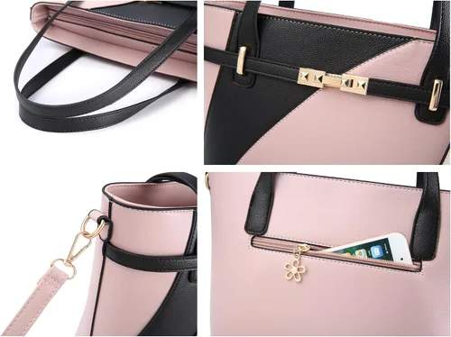 Vista 3 de Nevenka - Bolsos para mujer con asa superior, de piel sintética, cruzado, de hombro