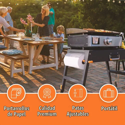 Vista 3 de Yukon Glory Mesa plegable para parrilla y soporte de parrilla Blackstone