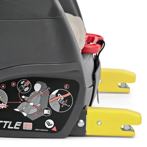 Vista 4 de PEG Viaggio Shuttle – Asiento elevador sin respaldo – Astral Para niños de 40 a 120 libras - Hecho en Italia