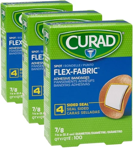 Vista 7 de Curad Flex - Vendajes adhesivos de tela, el diámetro del vendaje es de 7/8 pulgadas (caja de 100)
