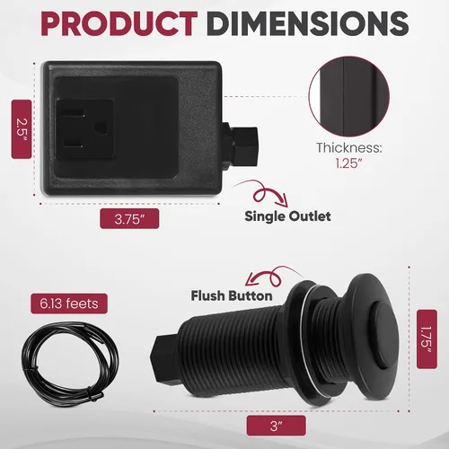 Vista 9 de Disposición Air Switch y caja de control de salida única en cobre envejecido)