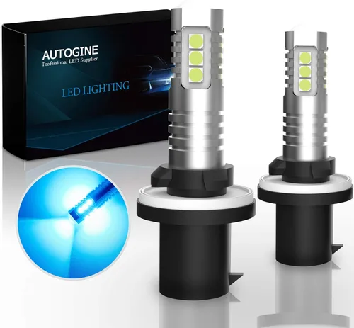 Vista 12 de AUTOGINE Bombillas LED antiniebla H3, 2000 lúmenes, extremadamente brillantes, 3030-SMD H3, bombillas LED con proyector para automóviles
