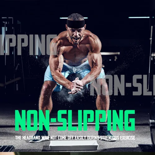 Vista 3 de EasYoung Diademas para hombre que absorben el sudor, diademas deportivas para hombre para correr o fitness, antideslizantes, transpirables
