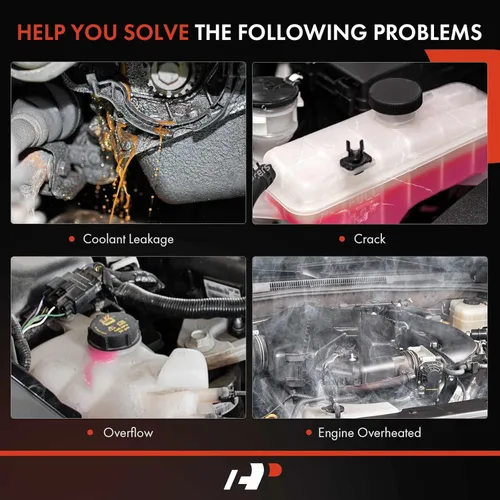 Vista 7 de A-Premium Tanque de expansión de recuperación de desbordamiento de refrigerante del motor [con tapa] compatible con Ford F-250 Super Duty, F-350
