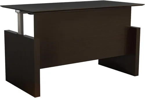 Vista 3 de Medina Escritorio recto de altura ajustable de 72 pulgadas, moca Laminado Mocha