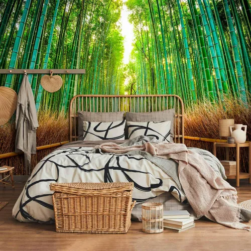 Vista 48 de artgeist Mural de pared premium Bosque púrpura, 79 x 55 pulgadas, papel tapiz no tejido, decoración de pared de vellón, impresión fotográfica