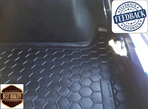 Vista 4 de Gummiauto Alfombrilla de carga para todo tipo de clima, para maletero trasero, para Renault Sandero Stepway 2013-2020, color negro