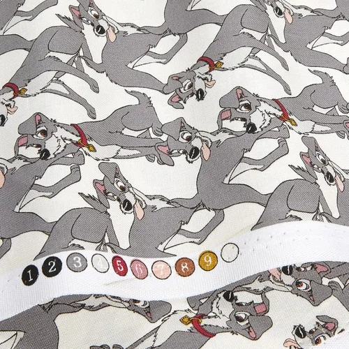 Vista 3 de Disney Lady and the Tramp Tramp Stack Cream, Fabric by the Yard