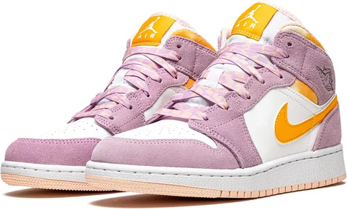 Vista 2 de Nike Juvenil Air Jordan 1 Mid Se GS Electro Naranja