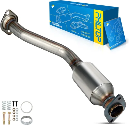 Vista 59 de PHILTOP Convertidor Catalítico de Ajuste Directo para Murano 2009 2010 2011 2012 2013 2014 3.5L, Cáscara de Acero Inoxidable Aluminio 203-1010