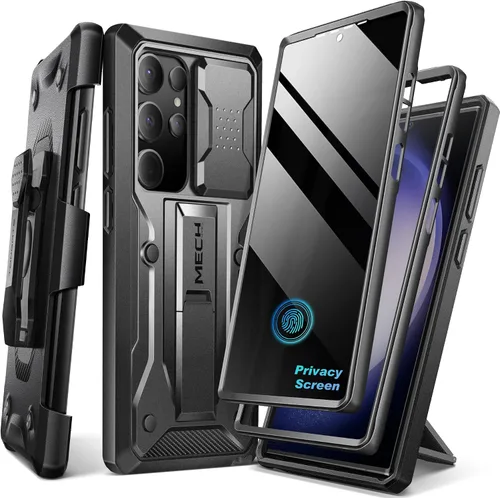 Vista 9 de TONGATE Funda para Samsung Galaxy S23 Ultra, [cubierta deslizante integrada para cámara y protector de pantalla] [2 marcos frontales] Funda de grado