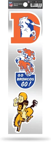 Vista 28 de Rico Industries Juego de calcomanías retro de fútbol americano de la NFL