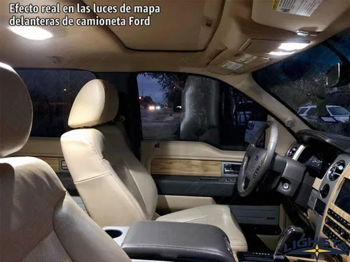 Vista 3 de Paquete de 9 luces LED blancas superbrillantes para interiores Ford F150 2009 2010 2011 2012 2013 2014 + luces de carga + luces de matrícula