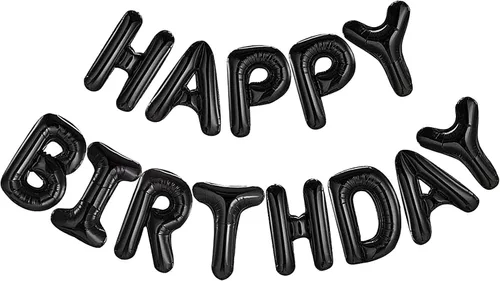 Vista 22 de CANREVEL Cartel de feliz cumpleaños, 13 letras de papel de aluminio de Mylar de 16 pulgadas, decoraciones de fiesta de cumpleaños para niños