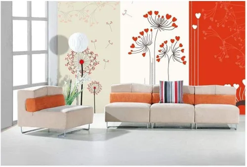Vista 20 de Mural de pegatina removible para decorar el hogar Bonito árbol de cerezo en flor