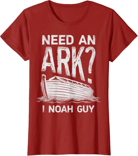 Vista 57 de Need an Ark I Noah Guy Funny Christian Men Women Pun Humour T-Shirt Negro