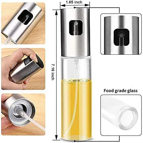Vista 10 de Pulverizador de aceite para cocinar, 3.4 fl oz, espray de aceite de oliva