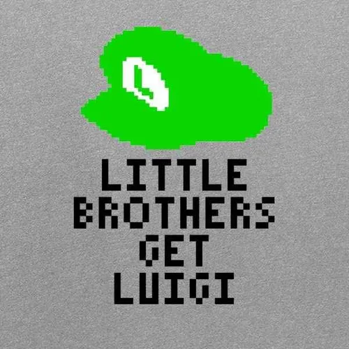 Vista 3 de Pop Threads Little Brothers Get Luigi Gaming Graphic Tee T-Shirt for Men