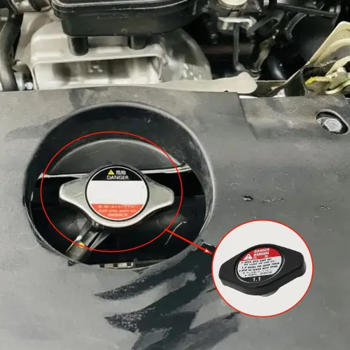 Vista 5 de Tapa de radiador de refrigeración con cubierta anti-calor 19045-PAA-A01 para Acura RSX MDX TSX Honda Civic Accord Odyssey CR-V y más vehículos