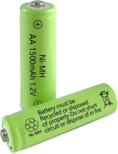 Vista 12 de Baterías AA recargables NIMH 1.2 V Doble A 1500 mAh de alta capacidad precargadas recargable AA batería solar baja autodescarga para dispositivos 1