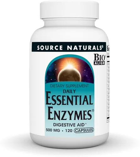 Vista 8 de Source Naturals Essential Enzymes - Suplemento de enzimas múltiples bio-alineadas de 500 mg, defensa herbaria para digestión, gases, estreñimiento