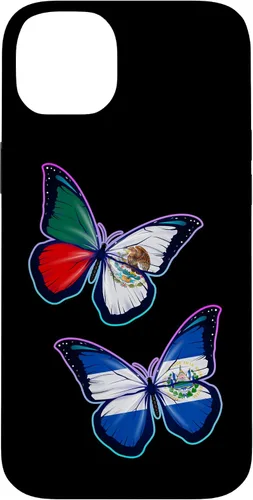 Vista 15 de El Salvador y México bicultural Roots - Carcasa para iPhone 17 (versión mariposa)