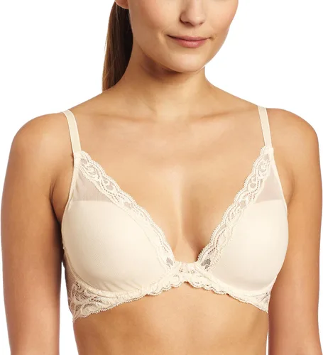 Vista 34 de Natori - Sujetador de encaje para mujer con inmersión, diseño de plumas Cafe