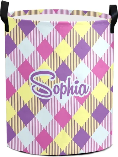 Vista 9 de Cesta de lavandería personalizada con estrella dorada con nombre y texto, impermeable, para dormitorio, sala de estar, cesta de almacenamiento