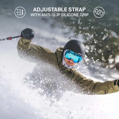 Vista 7 de Wildhorn Roca - Gafas de esquí para hombres y mujeres con protección antiempañamiento/arañazos 100% UV - Lente magnética - Gafas de nieve