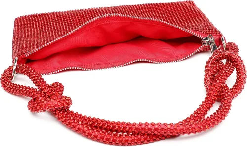 Vista 7 de Covelin Bolso de mano de diamante brillante de moda para mujer