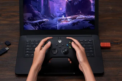 Vista 7 de 8Bitdo Adaptador USB inalámbrico 2 para Switch Windows Mac y Steam Deck compatible con Xbox Series X y S controlador Bluetooth Xbox One Switch Pro