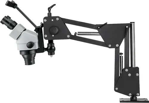 Vista 6 de VEVOR Microscopio de Espejo Microincrustado Multidireccional con Soporte de Resorte 7X-4.5X Herramientas de Joyería de Microajuste Multidireccional
