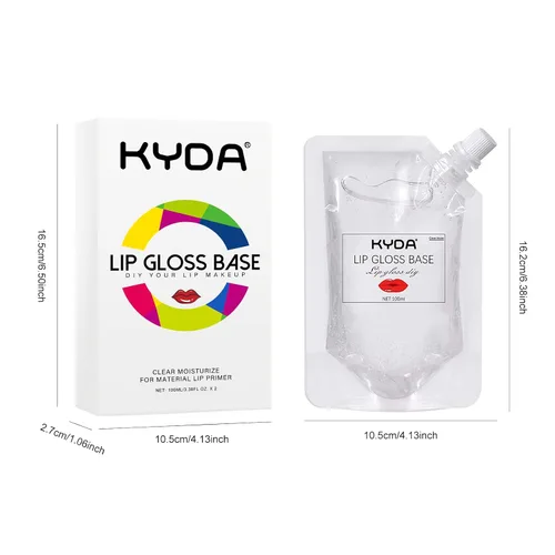 Vista 7 de KYDA Base hidratante de brillo de labios de 6.8 fl oz, material de imprimación de maquillaje de labios, base de brillo de labios antiadherente