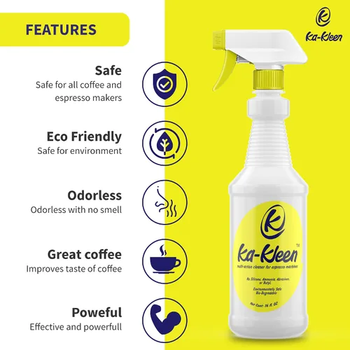 Vista 7 de Coffee Machine Descaler - 16 Fl. Oz Espresso Machine Cleaner Multi-Functional Descaler for Coffee Machines – Silicone-Free Coffee Pot Cleaner