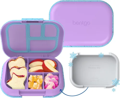 Vista 17 de Bentgo Chill Kids - Lonchera Bento de 4 compartimentos a prueba de fugas Aguamarina