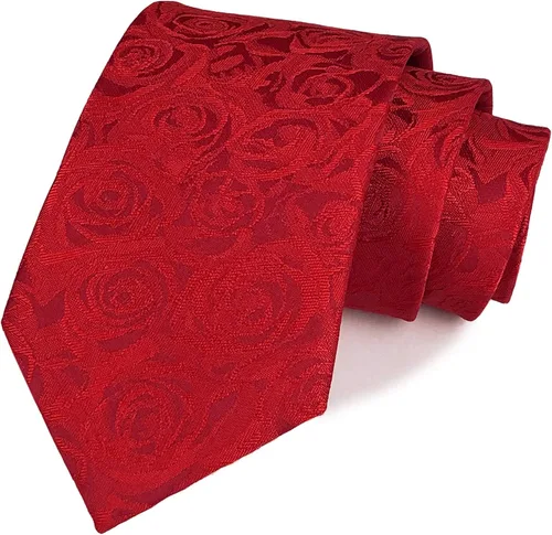 Vista 44 de Secdtie Corbata clásica de seda tejida jacquard a rayas para hombre